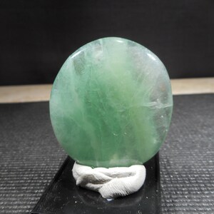 Groene platte calcietsteen