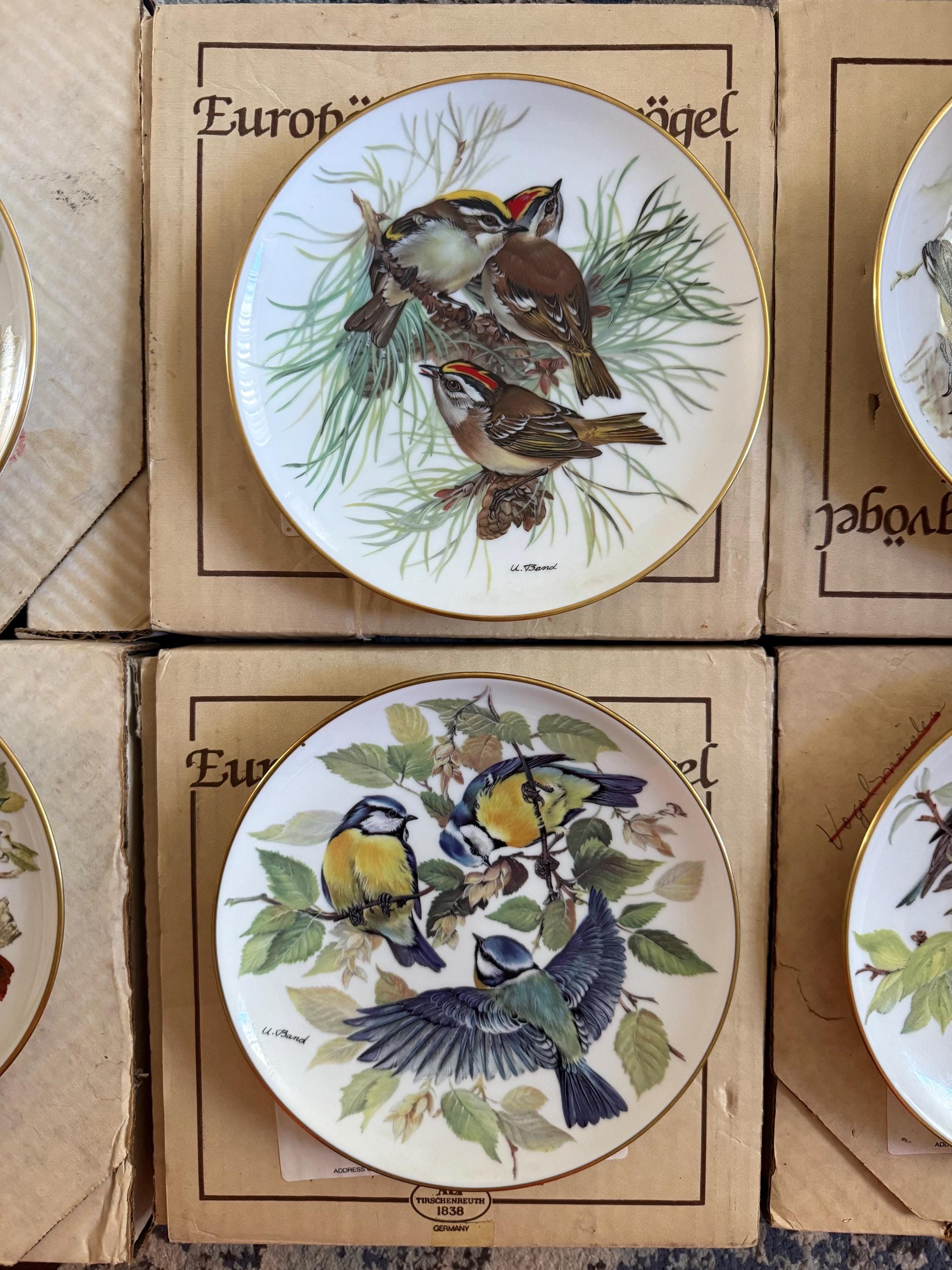 Set of 6 Franklin Porcelain “songbirds of the World” Plates