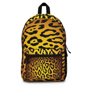 Jaguar Print Original Trendz Backpack | Animal Print School Bag