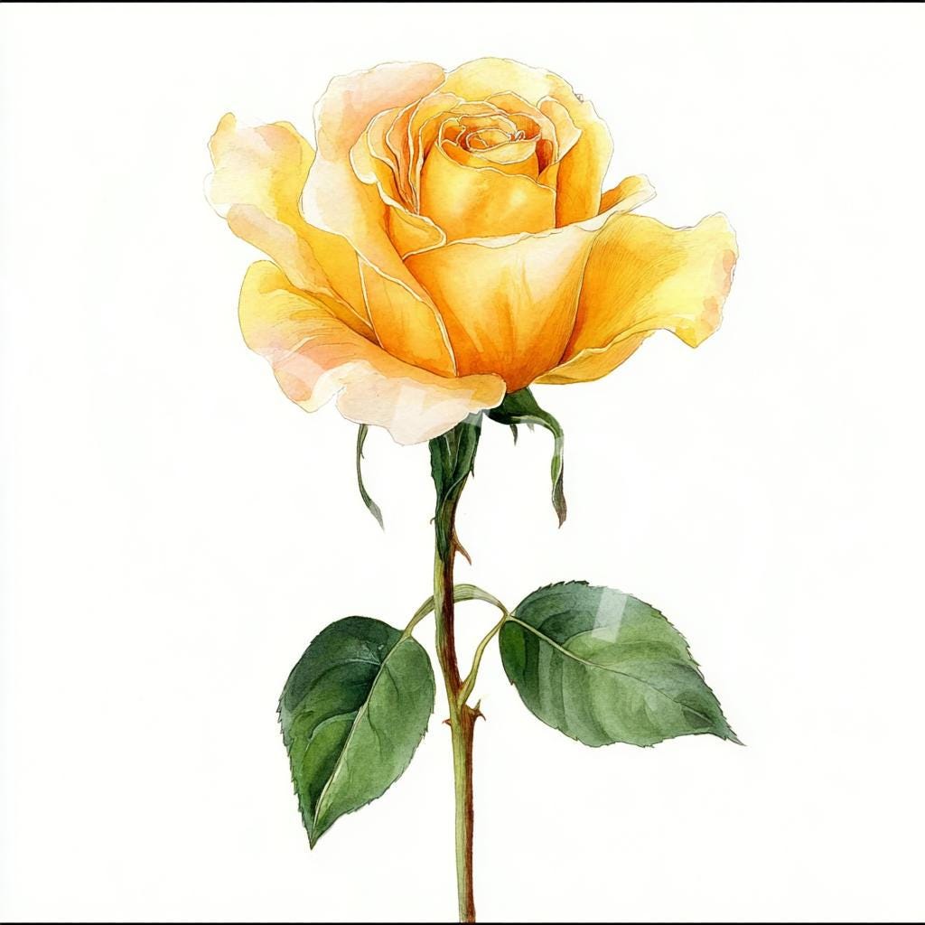 Yellow Roses To Print 10 Printable Rose Flower, Yellow Roses Art, Yellow Roses Jpgs, Summer ...
