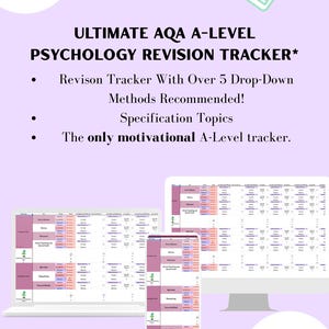 究極のAQA Aレベル心理学復習トラッカー