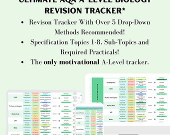 La hoja de cálculo definitiva de seguimiento de revisión de biología de nivel avanzado de AQA
