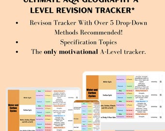 The Ultimate AQA A-Level Geography Revision Tracker
