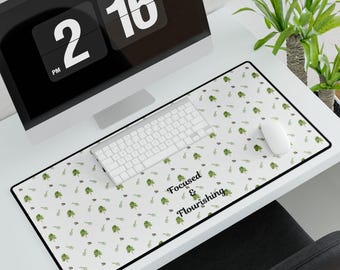 Tapete de escritorio con diseño de hojas verdes