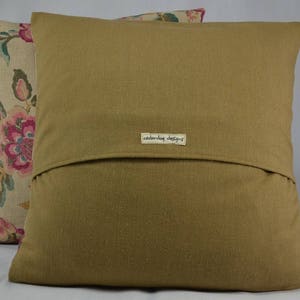 Vintage Style Pillow Cover, Throw Pillow, Home Decor Pillow, Decorative Pillow, Linen Pillow Cover, Vintage Pillow 16 Pillow Cover PC17 image 3