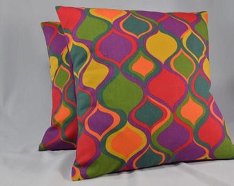 Bright Color Pillow Cover, Boho Pillow Cover, Square Pillow, Home Decor Pillow, Throw Pillow, Cushion Cover - 16" - PC21