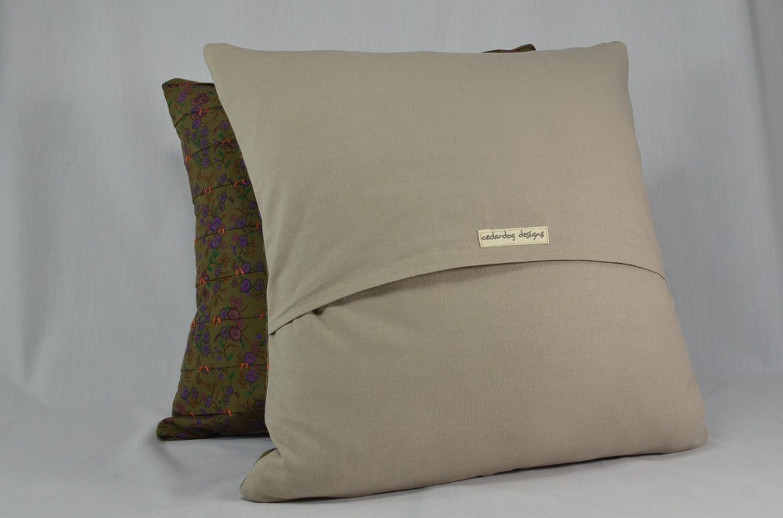 Vintage Style Pillow Covers, Textile Art Pillow, Cushion Cover, Throw