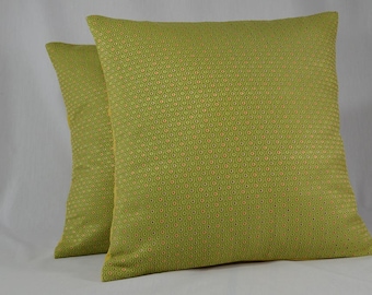 Handmade Pillow Cover, Cotton Pillow Cover, Green Cushion Cover, Throw Pillow, Home Decor Pillow - 16" - PC40