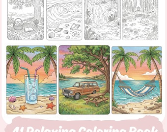 40 Relaxing Adult Coloring Pages, Coloring Book to Calm your Mind and Stress Relief, Printable Coloring Designs, Coloring Downloads