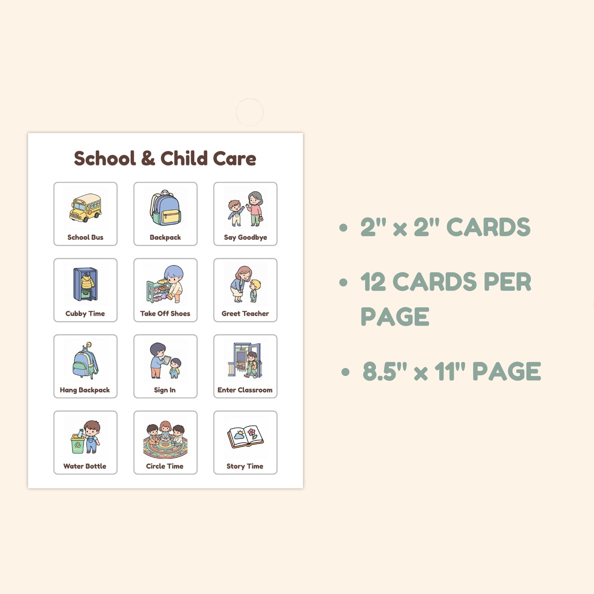 Task Visual Card Timetable 3000 Editable Kids Routine Cards & 50 Visual Schedule Charts | Routine ...