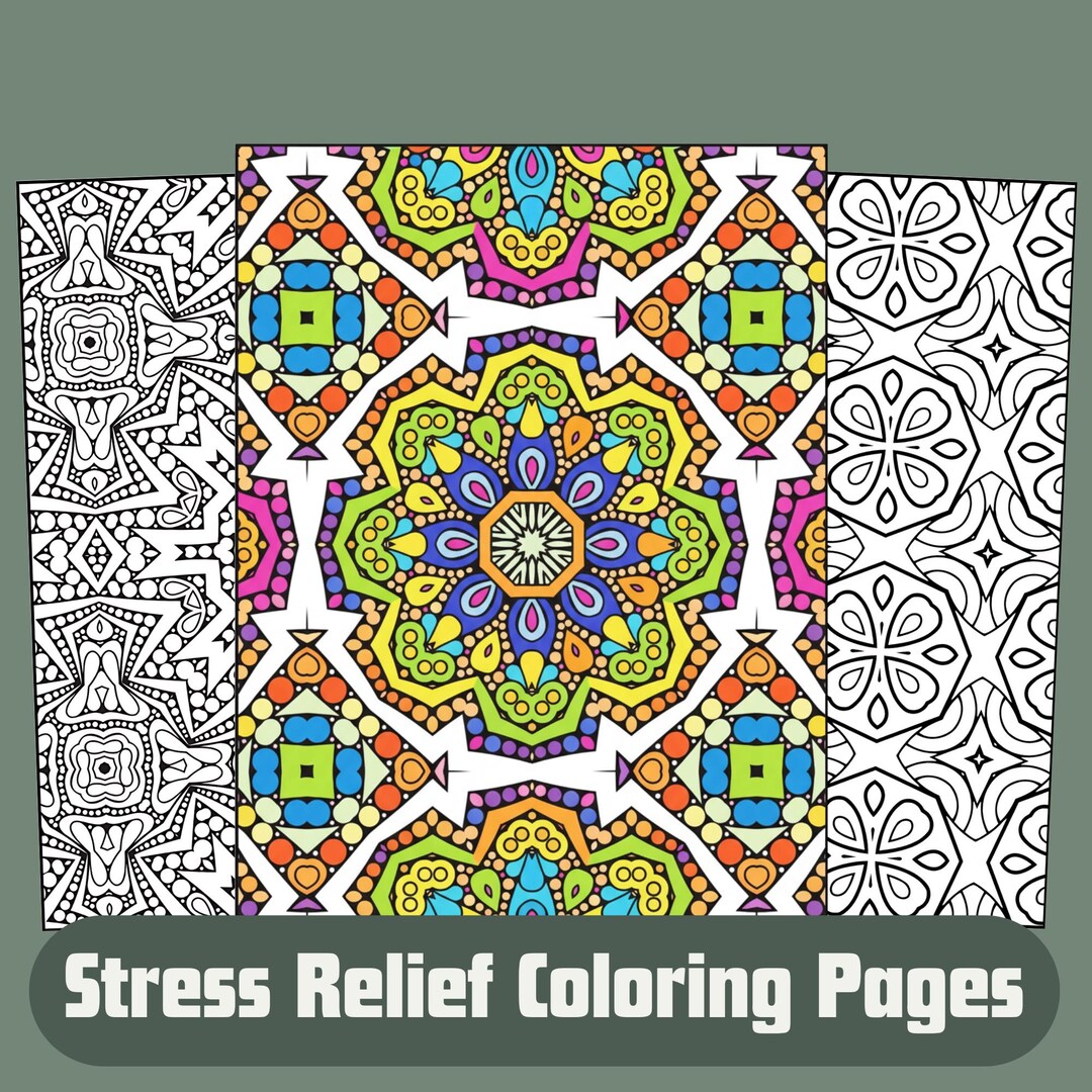 Mandala Coloring Book for Adults: 51 Printable Stress Relief Pages ...