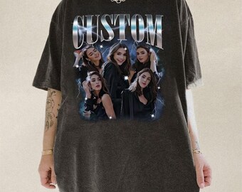 Custom Girlfriend Comfort Colors Shirt, Boyfriend Shirt, Face Shirt, Bachelorette Surprise, Personalized Birthday Bootleg Gift, Group Shirt