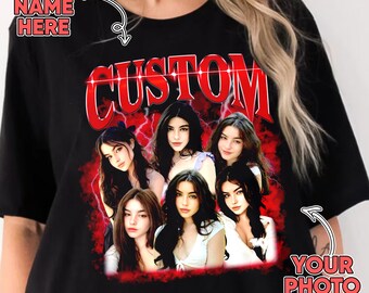 Custom Girlfriend Comfort Colors Shirt, Boyfriend Shirt, Face Shirt, Bachelorette Surprise, Personalized Birthday Bootleg Gift, Group Shirt