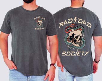 Rad Dad Society Comfort Colors® Shirt, Cool Dad Club Tee, First Fathers Day Gift, Father's Day Gift, Father's Day Shirt