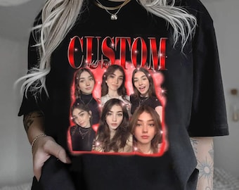 Custom Girlfriend Comfort Colors Shirt, Boyfriend Shirt, Face Shirt, Bachelorette Surprise, Personalized Birthday Bootleg Gift, Group Shirt