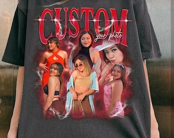 Custom Face Comfort Colors Shirt, Boyfriend Gift, Custom Girlfriend Shirt, Bachelorette Surprise, Personalized Birthday Bootleg Gift