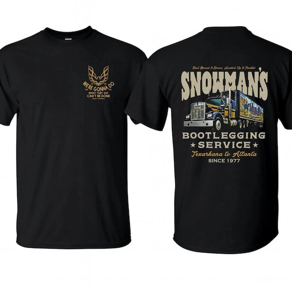 Snowman’s Bootlegging Service T-shirt, Sweatshirt, Hoodie, Smokey and the Bandit Truck Sweatshirt, Trucker Pullover, Gift for Truck Driver