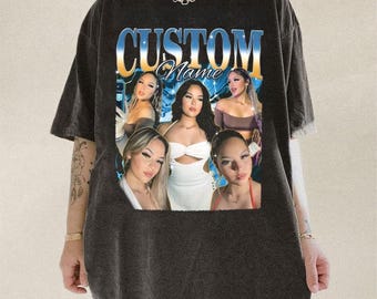 Custom Face Comfort Colors Shirt, Boyfriend Gift, Custom Girlfriend Shirt, Bachelorette Surprise, Personalized Birthday Bootleg Gift
