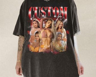 Custom Bootleg Comfort Colors Girlfriend Shirt, Boyfriend Comfort Colors Shirt, Bachelorette Surprise, Personalized Birthday Bootleg Gift