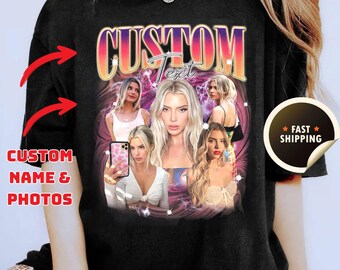 Custom Face Comfort Colors Shirt, Boyfriend Gift, Custom Girlfriend Shirt, Bachelorette Surprise, Personalized Birthday Bootleg Gift
