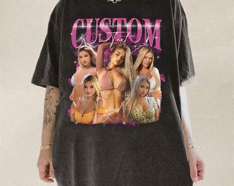 Custom Girlfriend Comfort Colors Shirt, Personalized Bootleg Girlfriend T Shirt, Bootleg Boyfriend Tee