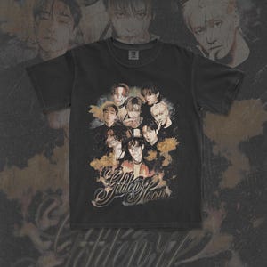 ATEEZ &#39;Golden Hour&#39;-T-shirt, Vintage In Your Fantasy 2025 World Tour T-shirt, ATINY Merch, Kpop Fan Gift, San, Mingi, Wooyoung, Seonghwa, Jongho