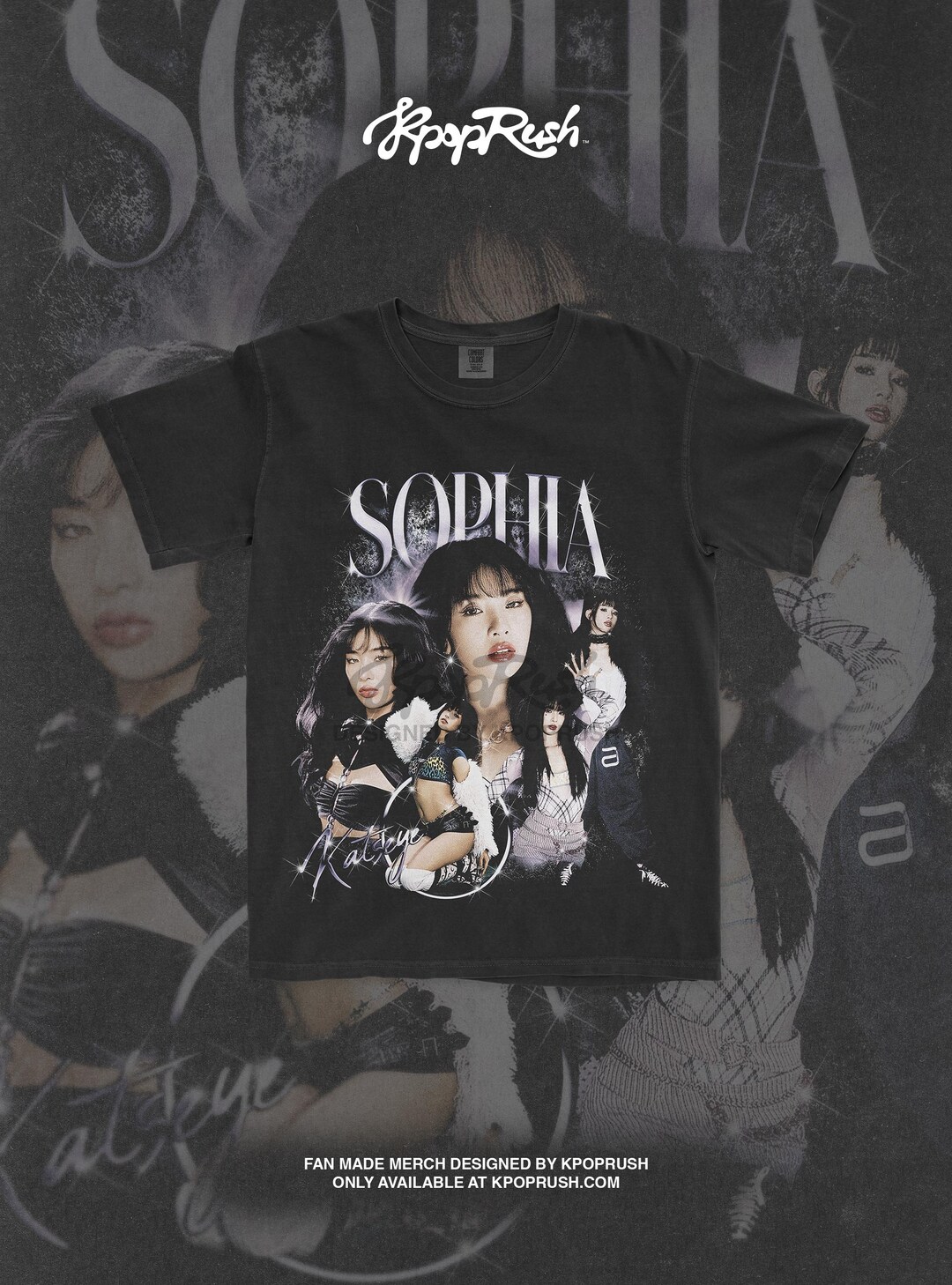 katseye-sophia-vintage-bootleg-t-shirt-beautiful-chaos-gnarly-tee