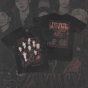ATEEZ &#39;In Your Fantasy&#39; 2025 World Tour T-shirt, vintage Golden Hour-T-shirt, ATINY Merch, Kpop Fan Gift, San, Mingi, Wooyoung, Seonghwa, Jongho