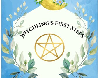 Witchling’s First Steps Grimoire | Beginner Witch Guide | Gentle Witchcraft Workbook | Printable Book of Shadows | Digital Download