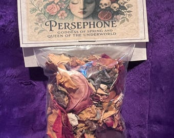 Perséfone – Incienso ritual suelto de renovación y sombra de Wicked Waters Witchery