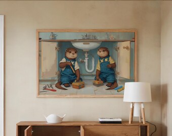 Otter Wall Art Print: Kitchen Decor