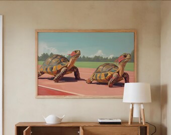 Dopamine Decor: Tortoise Wall Art Print