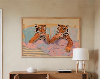 Tiger Wall Art Poster: Bedroom Decor