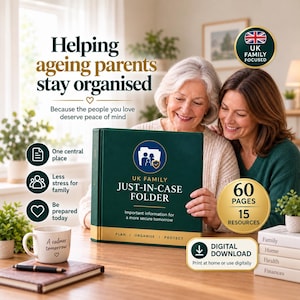 End of Life Planner UK | Help Ageing Parents | Family Emergency Binder | Important Document Organiser | Legacy Binder | Final Wishes