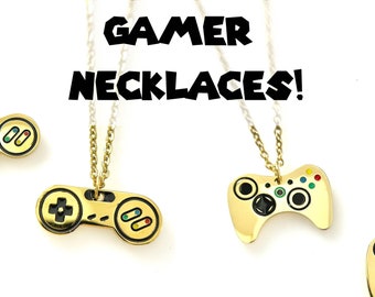 Game Controller Necklace, Gamer Jewelry, Control Charm, Cute Retro Unique Jewelry Gift