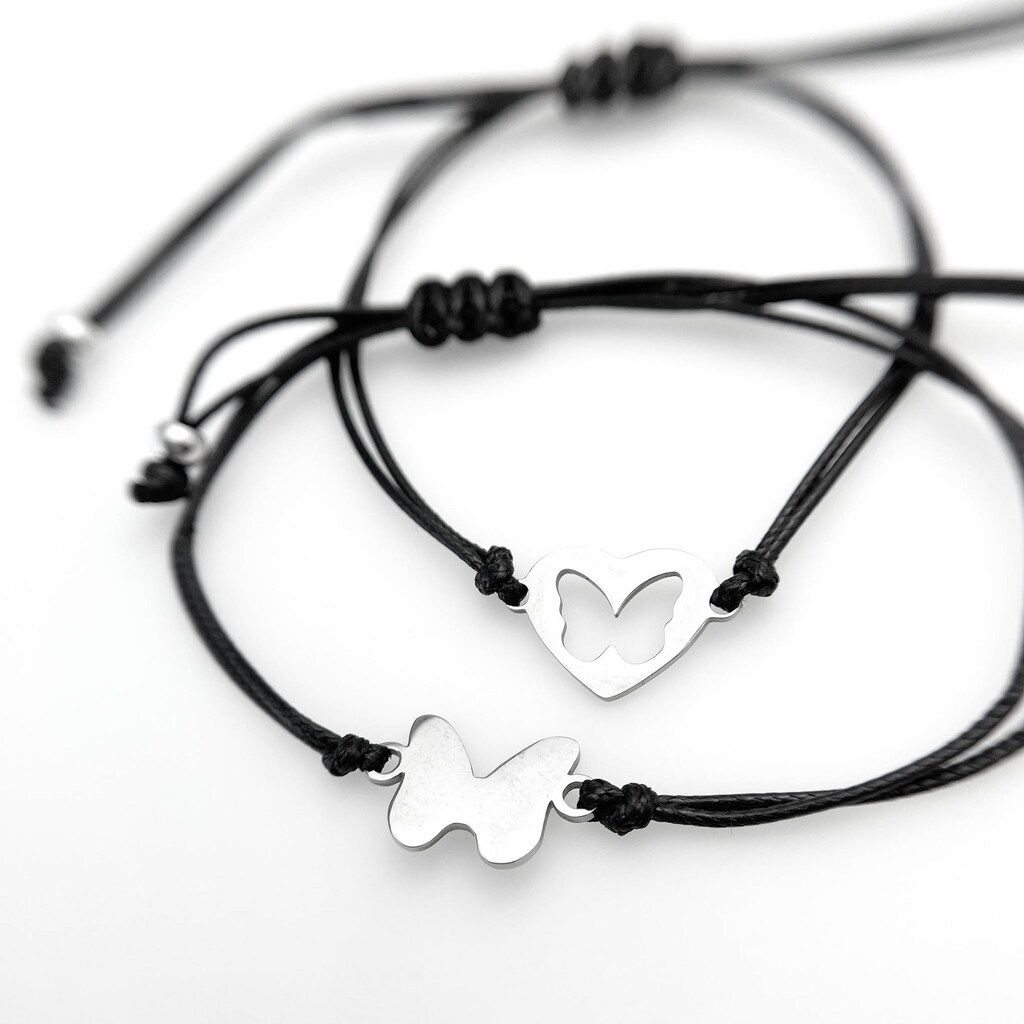 CheersLife Bracciale Dell'Amicizia Con Cuore E Quadrifoglio | Regalo Per Migliore Amica E Fidanzata | Bracciale Donna In Argento, Lunghezza Regolabile