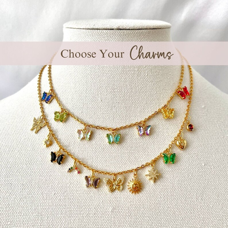 NEW Build Your Own Custom Charm Necklace, Pick Your Charms