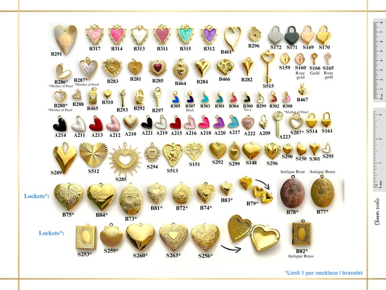 NEW Build Your Own Custom Charm Necklace, Pick Your Charms