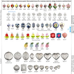Custom Silver Charm Bracelet, Build Your Own, Pick and Choose Your ...