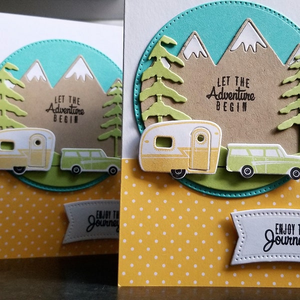 Retirement Card, Enjoy the Journey, Congratulations on Your Retirement RV Van Life Happy Camper Adventure Awaits Bon Voyage Card, Road Trip