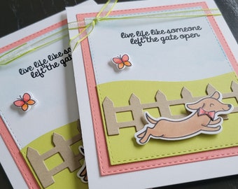 Dachshund Greeting Card, Any Occasion Card for Dog Lover, Doxie Birthday Gift, Sausage Dog Encouragement Card, Weiner Dog Thank You Card