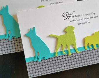 Dog Sympathy Card, Pet Loss, Labrador Card, German Shepherd Gift, French Bulldog