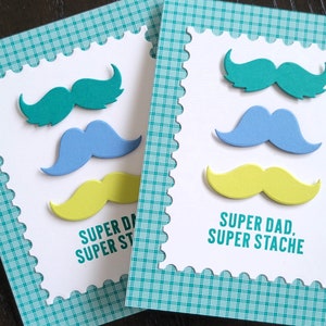 Cartão de Dia dos Pais Bigode, Super Stache, Super Pai