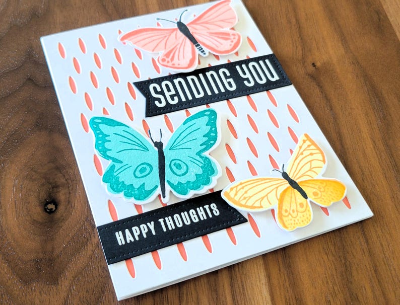 Butterfly Thinking of You Card, Spring Birthday Card, Sympathy Card ...