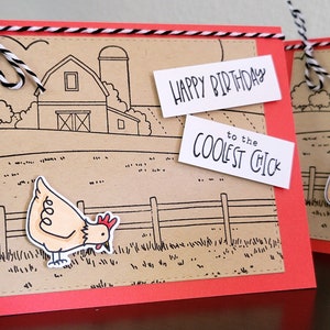 Carte d'anniversaire poulet, carte anniversaire poule, joyeux anniversaire au poussin le plus cool