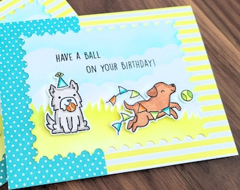 Dachshund Birthday Card for Dog Lover, 'Have a Ball'
