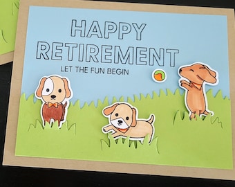 Dog Lover Retirement Card, Happy Retirement Gift for Veterinarian