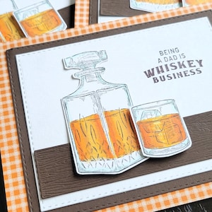 Tarjeta del Día del Padre del Whisky, Ser papá es un negocio de whisky, Tarjeta divertida del Día del Padre