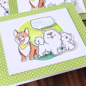 Thinking of You Card for Dog Lover, Dog Thank You Card, Any Occasion Card for Corgi Owner, Hello Card