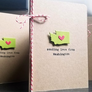 Regalo dello Stato di Washington, set di 3 biglietti d'auguri PNW, biglietti di auguri natalizi di Seattle, biglietti di ringraziamento dello Stato di Evergreen, arte del Pacifico nord-occidentale